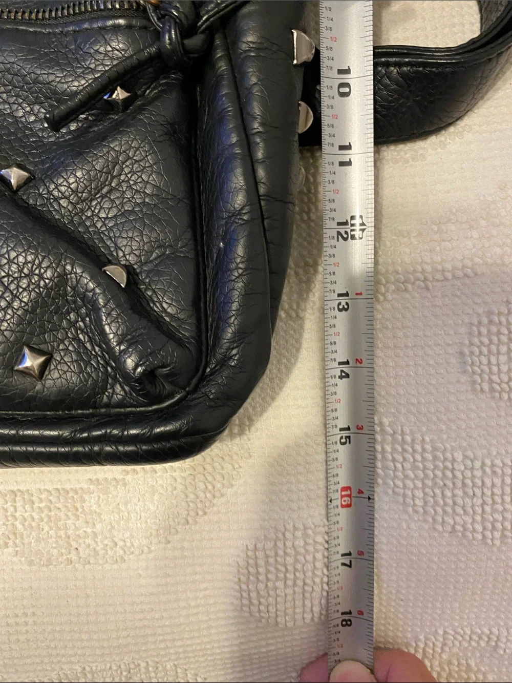 Black Studded Women's Mini Backpack - Trendy Rock-Chic Style